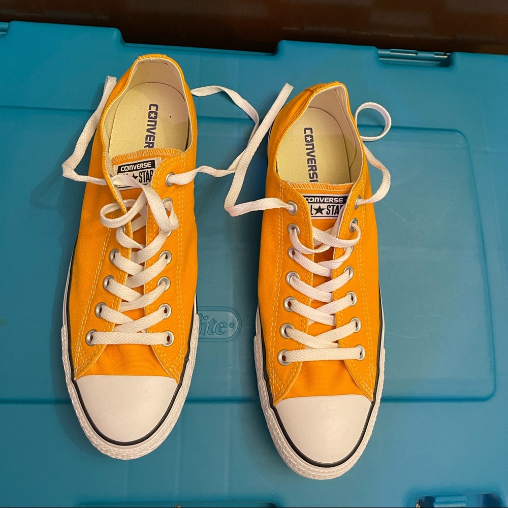 Converse Chuck Taylor Orange Low Top Sneakers